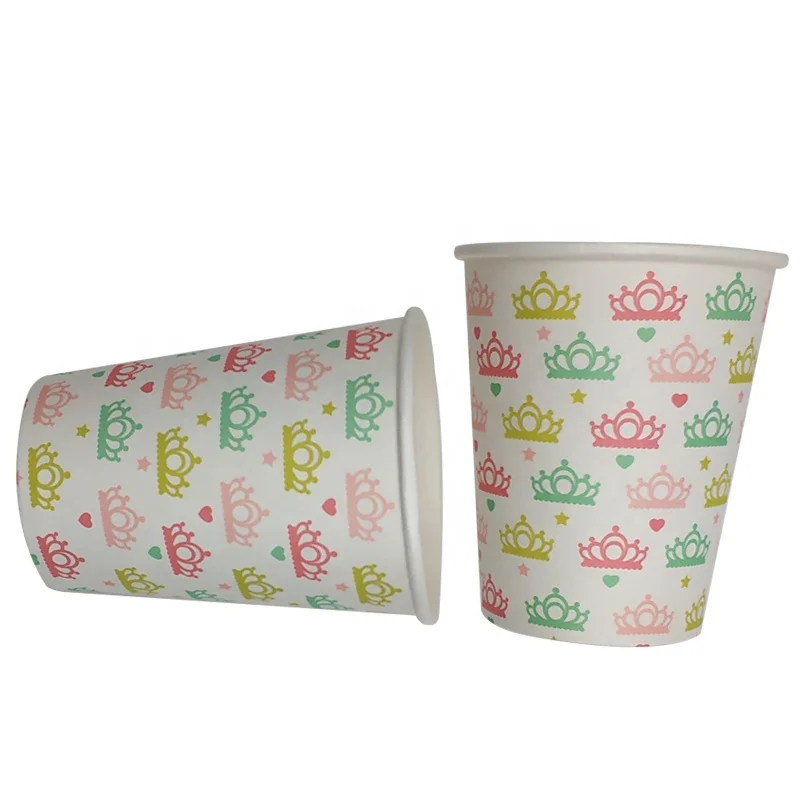 
Cartoon Printing Single Wall 7oz 8oz 9oz 16oz Disposable Eco Coffee Paper Cups 