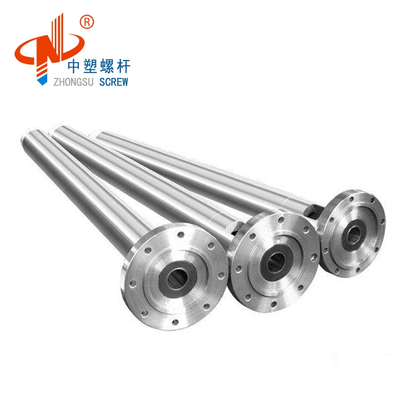 bimetallic single plastic extruder screw barrel for sheet /profile/board