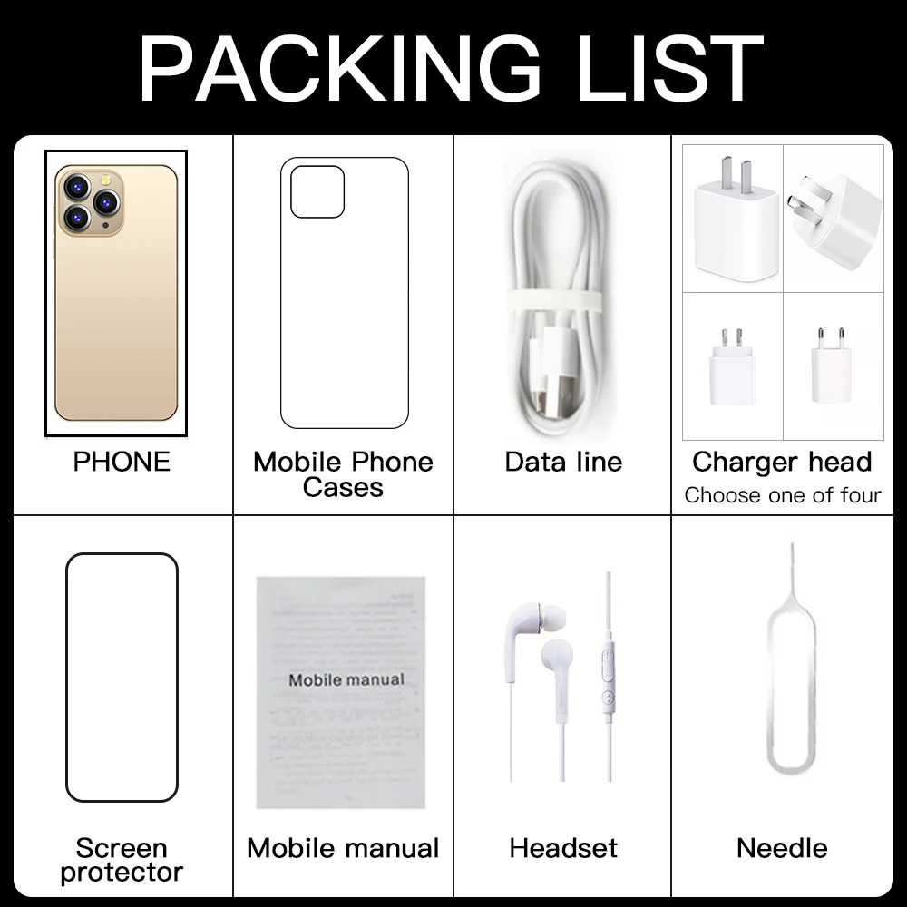 Factory Wholesale High Quality I14 Pro Max Smart Phone Mobile Phones