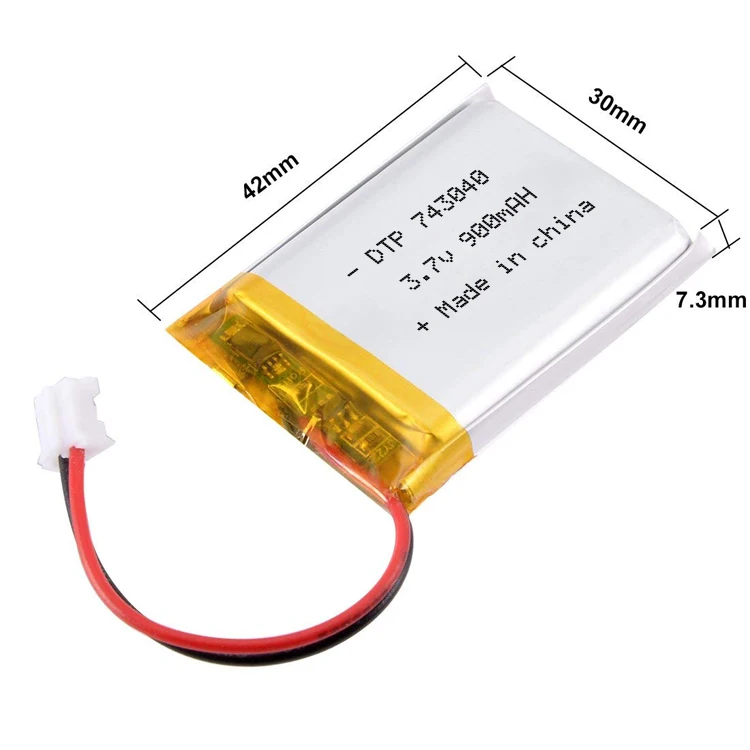 CE cert 743040 900mAh литий-ионный аккумулятор 3 7 v с