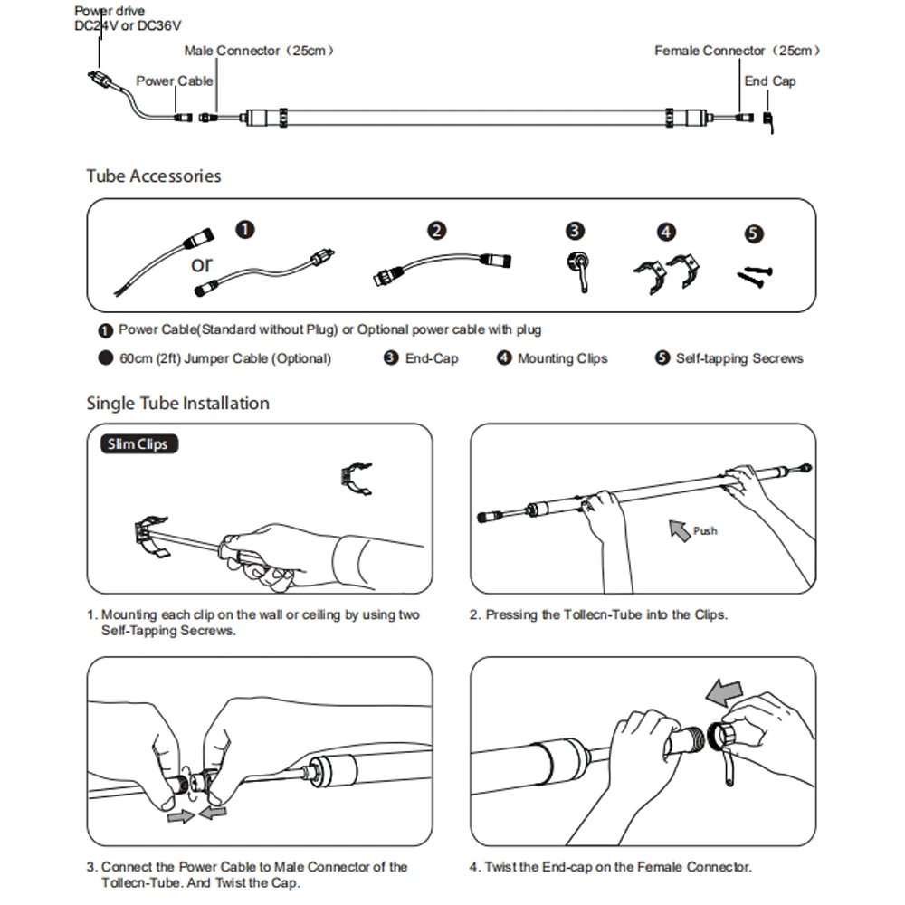 Full spectrum cob led grow light T8 tube 1.2m waterproof IP 65 20W 25W 30W 48W power