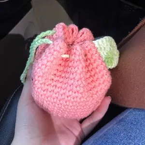 crochet daily Pouch bag  coin Purse cute bag rope hollow woven tote handbags bucket crochet bag