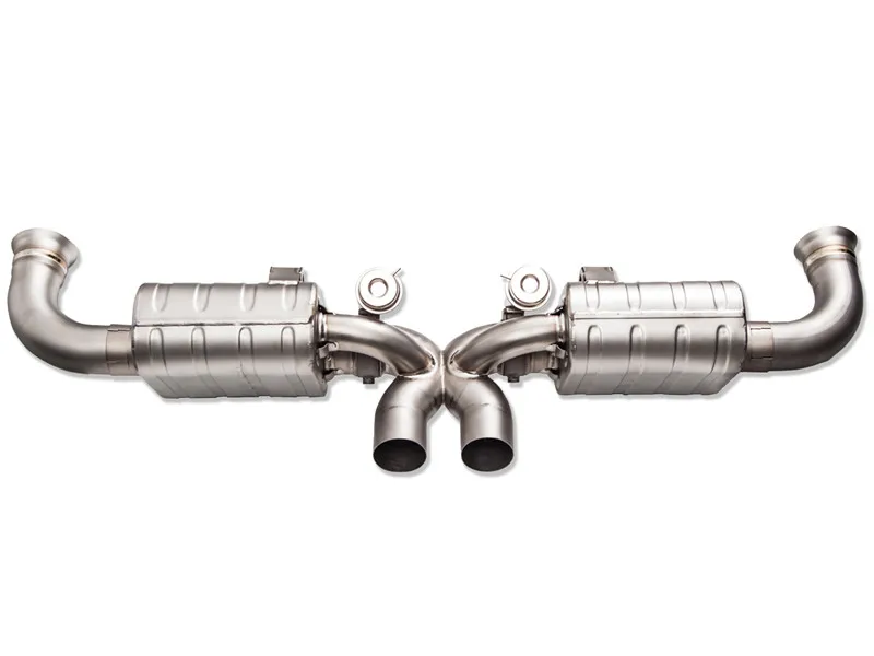 
MAXDO Racing Muffler Tips Full System Catback Headers Exhaust Manifold Downpipe For Porsche 997/997.2 GT3/RS 2006-2012 