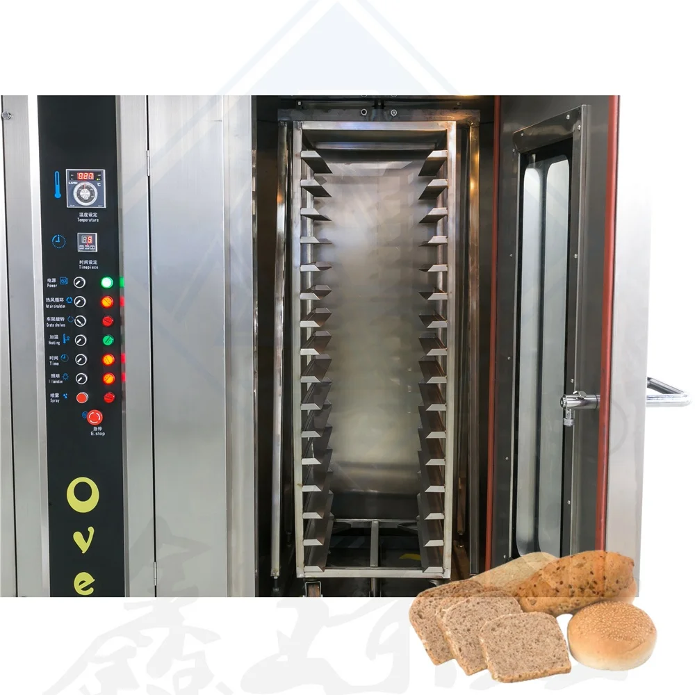 factory industrial 100kg/h electric steam diesel automatic kitchen rotary gas chicken rotisserie oven