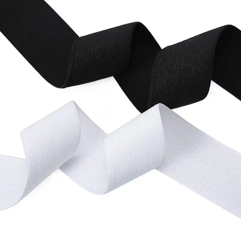 Free sample 1.5cm/2cm/2.5cm/3cm/3.5cm high quality ribbon  Flat Knitted Elastic chair webbing wrist Elastic Band