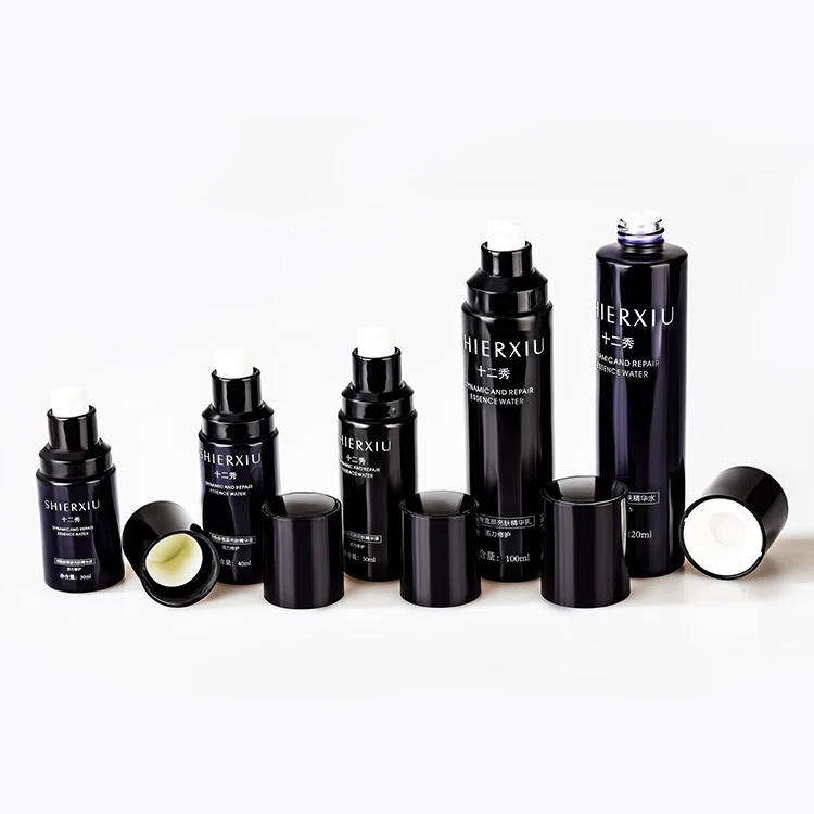 2022 New Design 60Ml Dropper Bottle Glass Luxury Bottles Of Purple Serum Bottles 15 Ml Jar