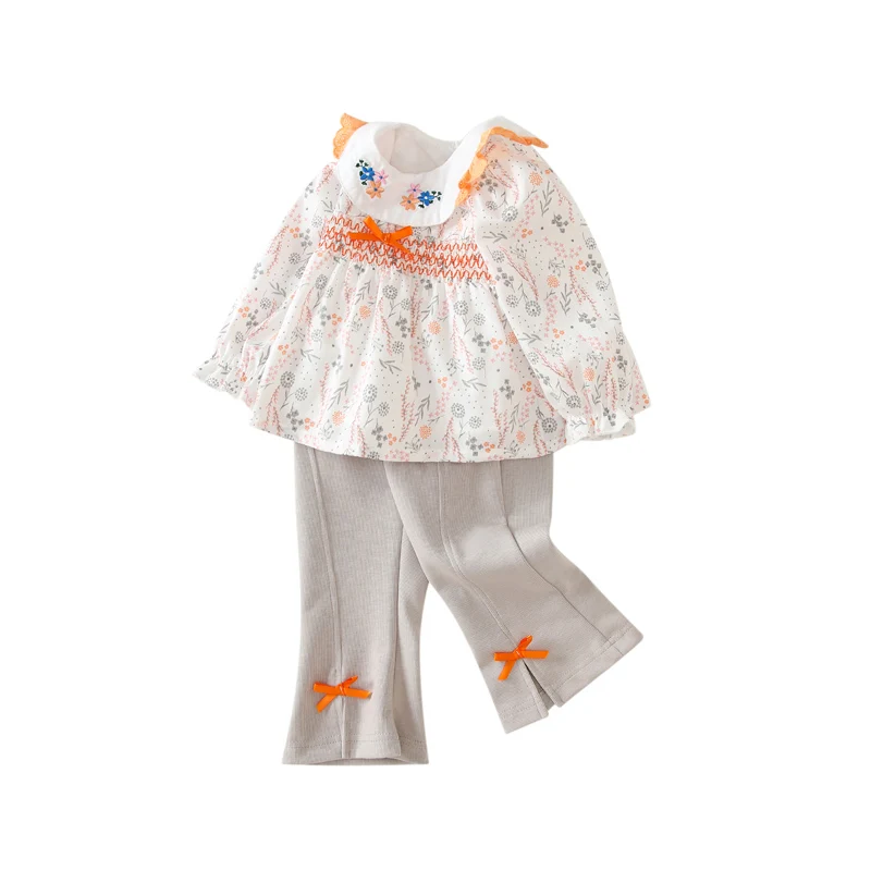 2 Piece Set Kids Clothing Casual Baby Girl Winter Clothes 6 To 12 Months Girls Cloths For Smocked Clothes