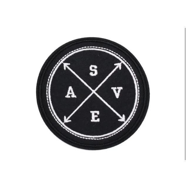 Factory Wholesale Embroidered Patch Embroidered Seal Cloth Paste For Shoe