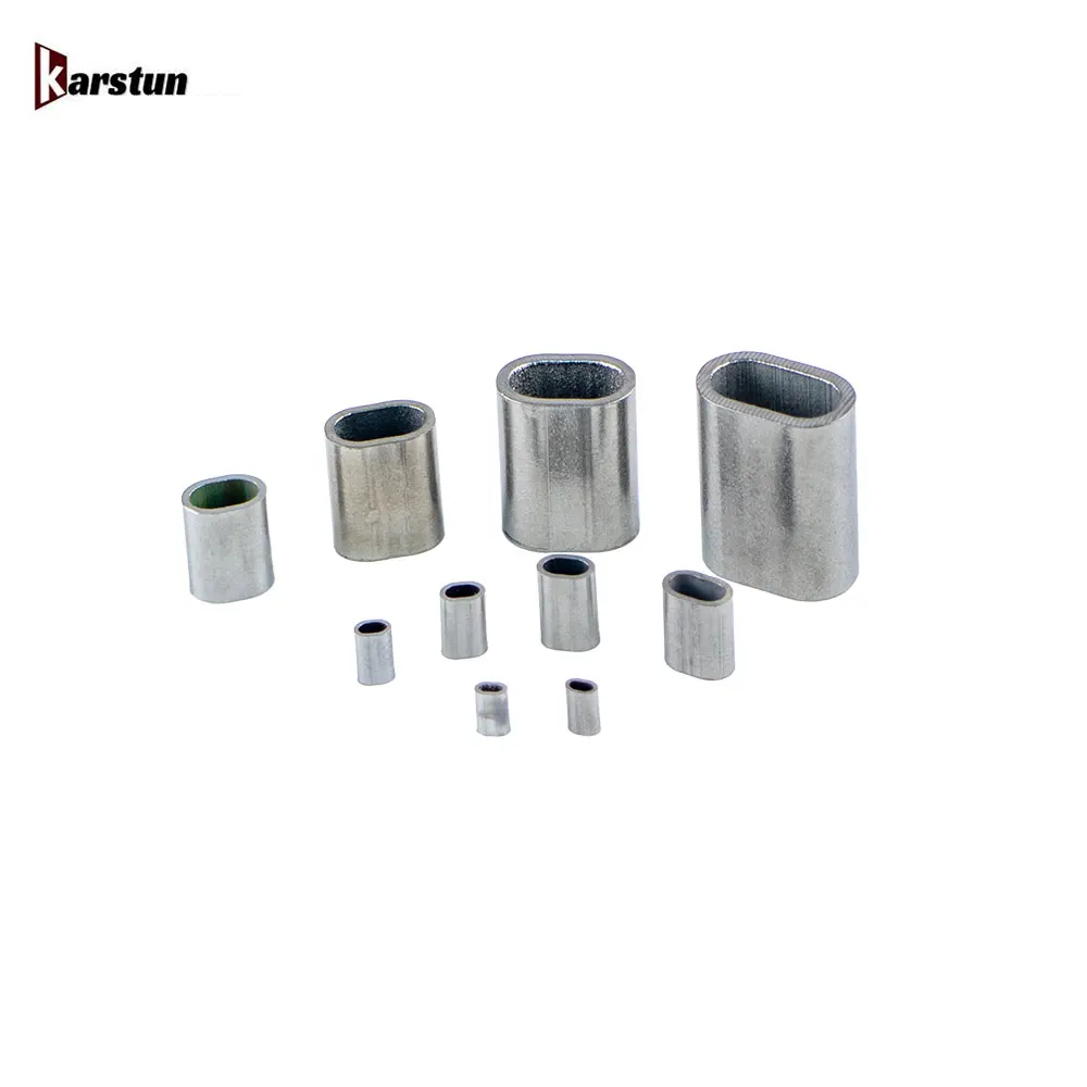 Stainless Steel Oval ferrules Duplex Compression sleeves