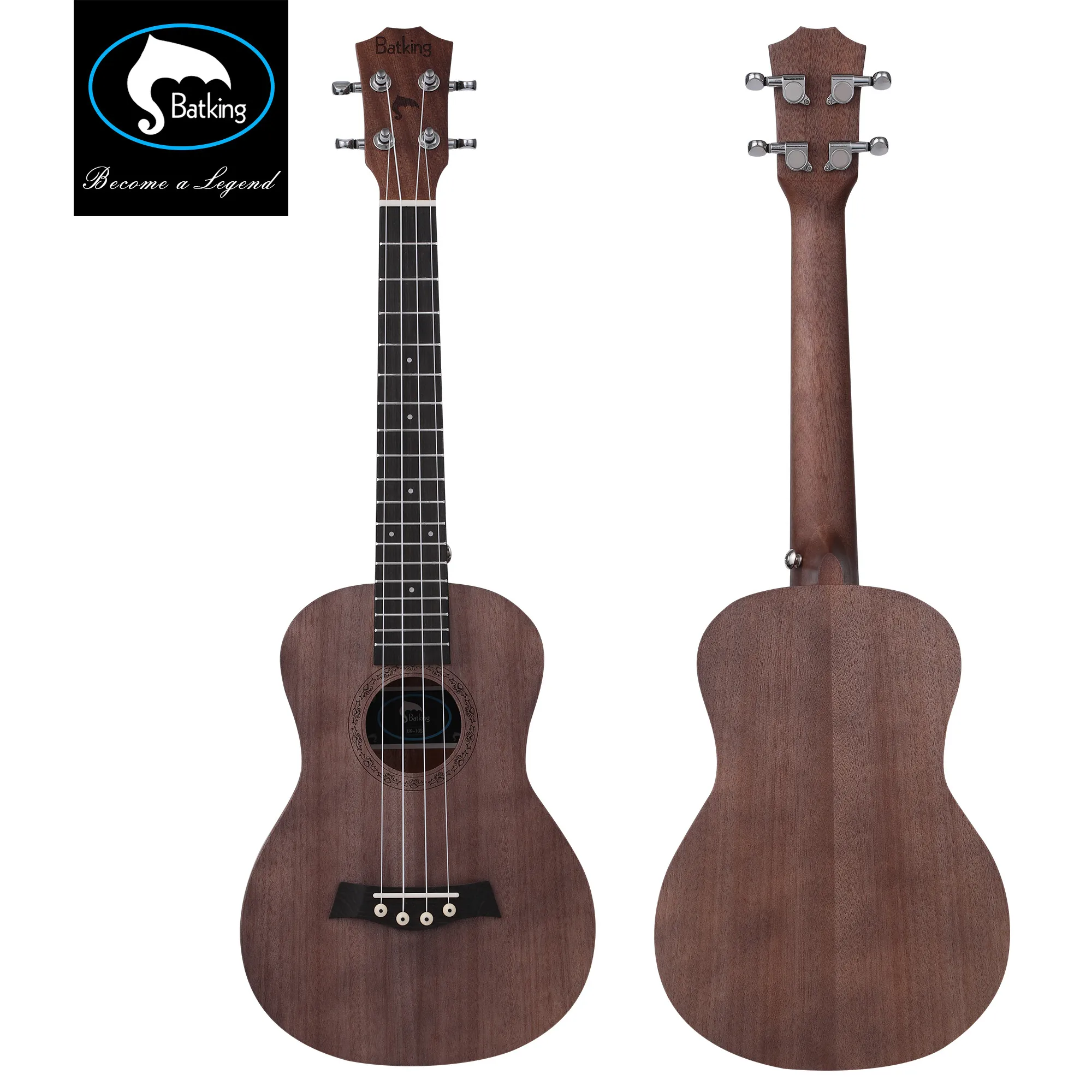 Batking Hot Sale Tenor 26 Ukulele  Solid Top Mahogany  With Ukulele Accessories With Gig Bag