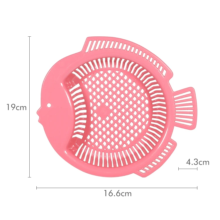 Wholesales Factory Custom Fish Shape Plastic Fruit Storage Basket Sieve