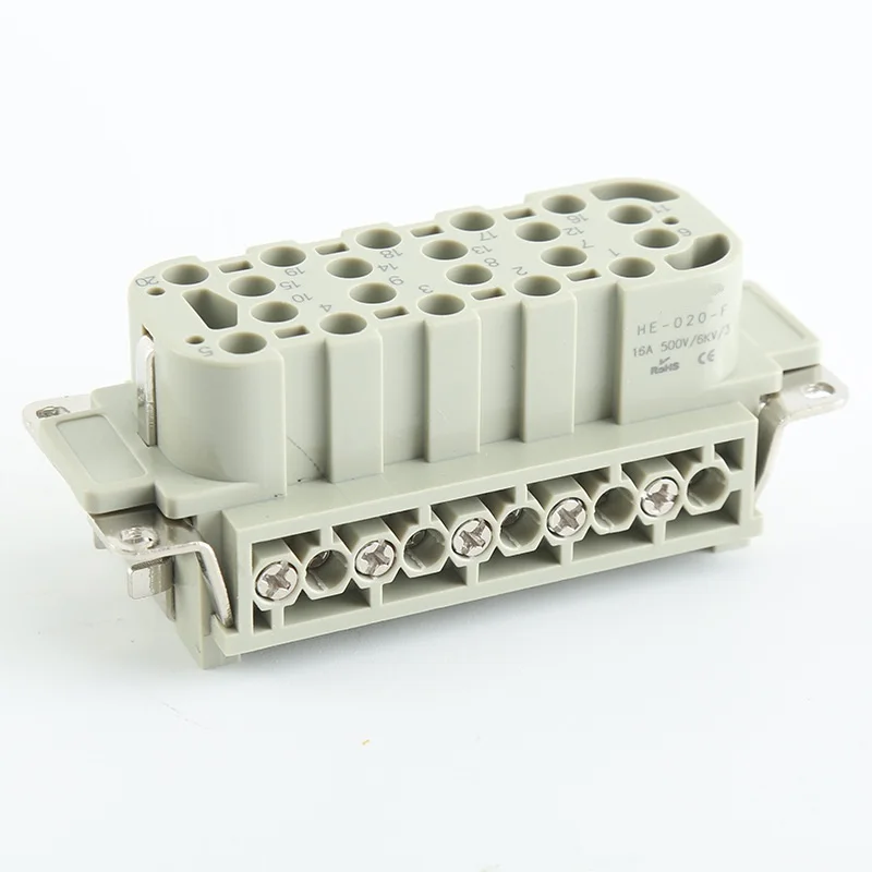 Harting Replacement HE Series HE-020-M/F 6pin Insert HDC Industrial Heavy Duty Connector