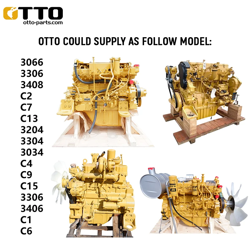 OTTO оригинальный Подержанный CAT C7 C9 C6.4 3066 дизельный двигатель в сборе 3306 3116 C13 C15 полный