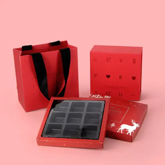 Empty Indian Small Paper Sweet Gift Truffle Strawberry Candy Chocolate Box Packaging, Bakery Packaging Box For Donuts