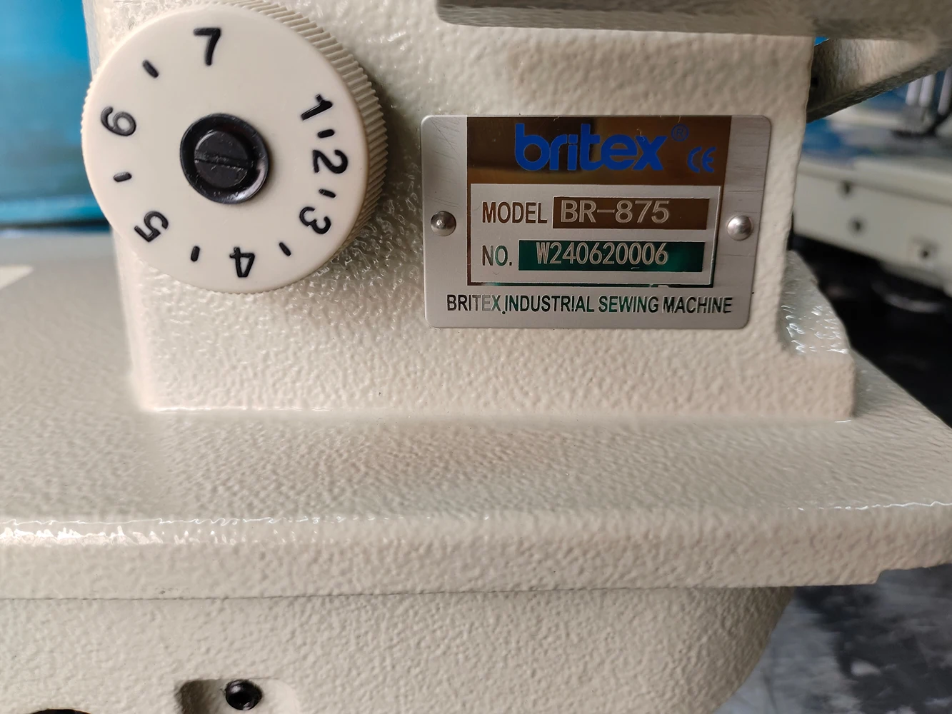 Hot sale BR-875 industrial  double stitch needle 2 needle lockstitch sewing machine with split needle bar