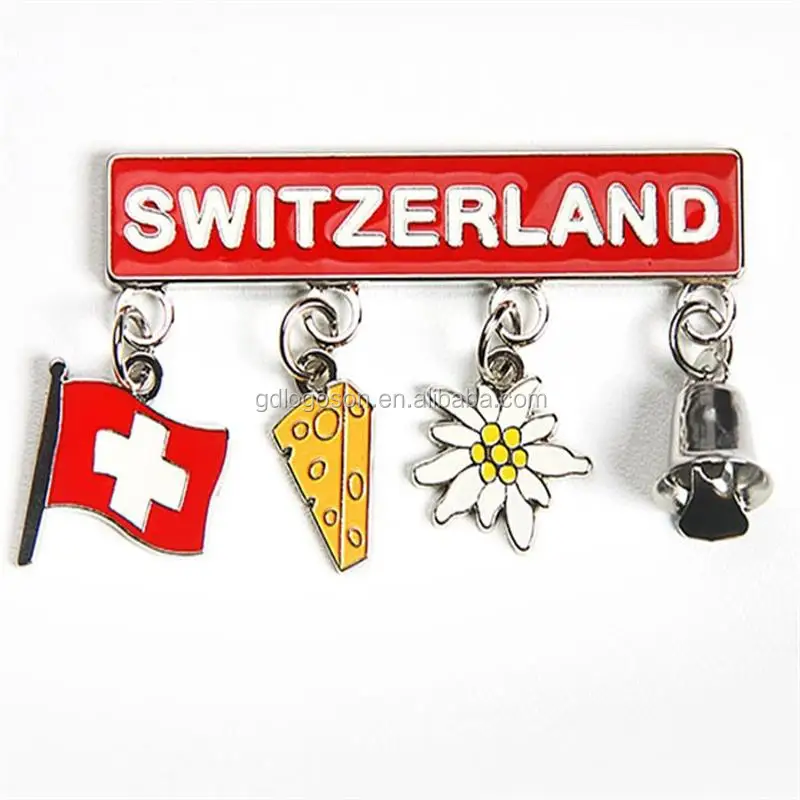 2024 New Gift Idea Antique Style Fridge Magnet Custom Print Zurich Switzerland Photo Frame Metal Magnets
