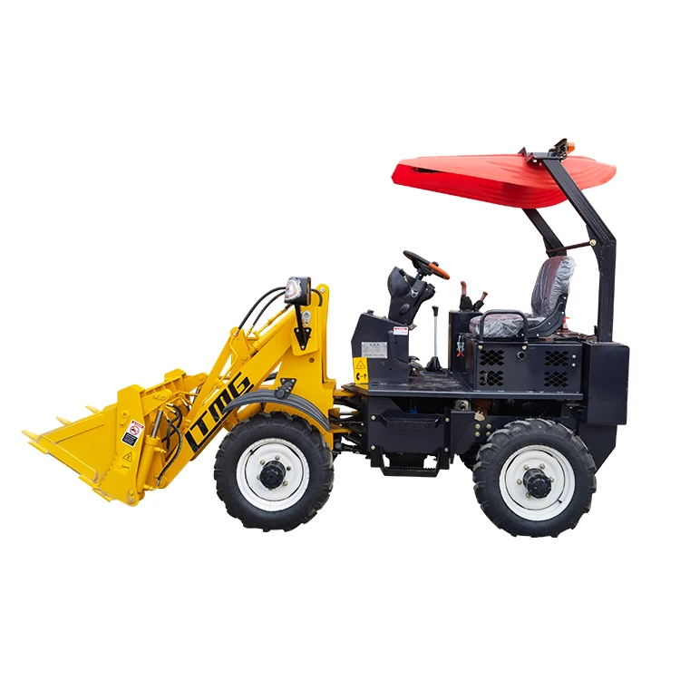 Chinese Factory Mini Hydrostatic Roof Loader 600kg Micro Wheel Loader with Roof