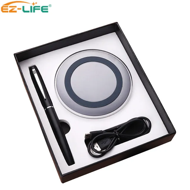 2021 Popular top selling Pen Promotion corporate gift set with Black Pen  and 2000mA Power bank for business man women