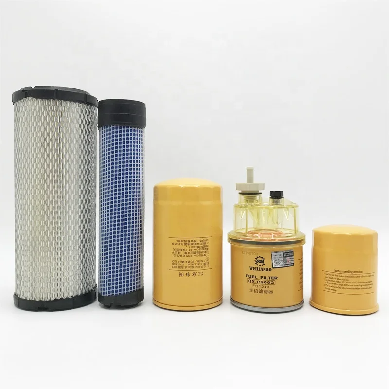 Excavator Liugong CLG9035E 9045E 904C 904D oil diesel air filter element oil water separator filter accessories