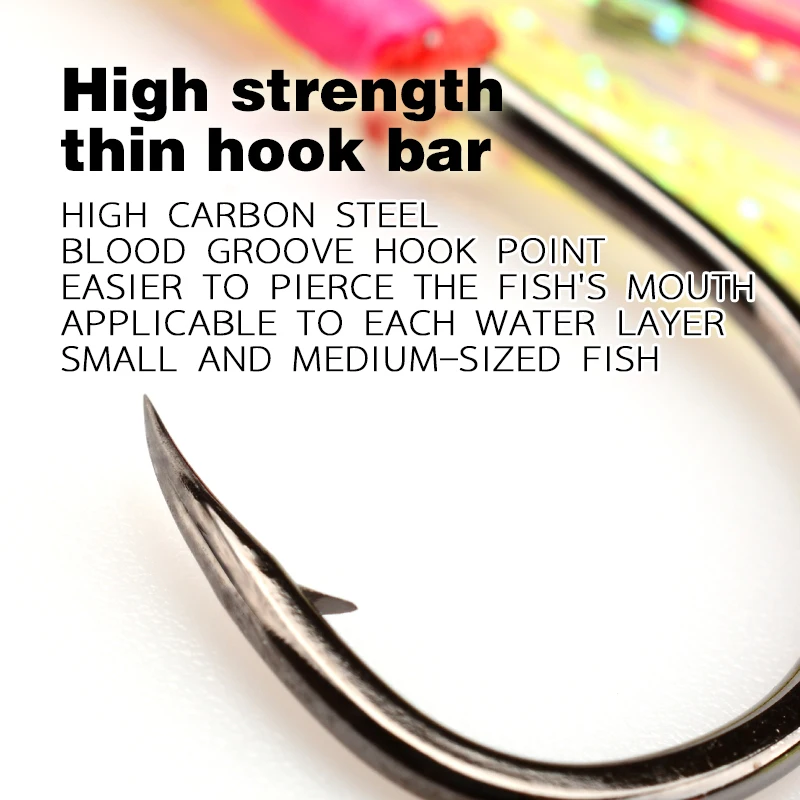 MAG SLJTK-GTL Jigging Hook Eco-friendly Twins Assist Hook #1 1/0 2/ 0 3/0 Freshwater  Glow Shark Trout Snapper Lure Rivers Hooks