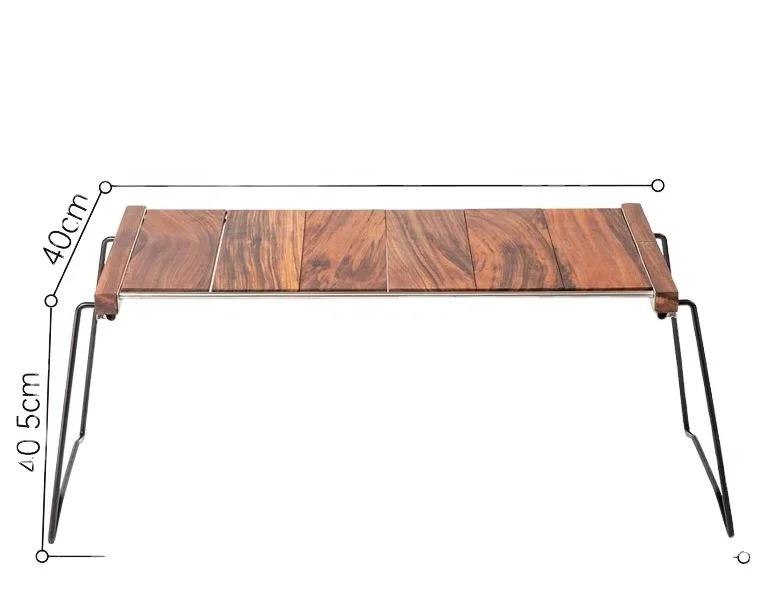 Modern Portable Metal Picnic Table for Outdoor Camping Simple Folding Frame for Beach Hotel & Barbecue Use