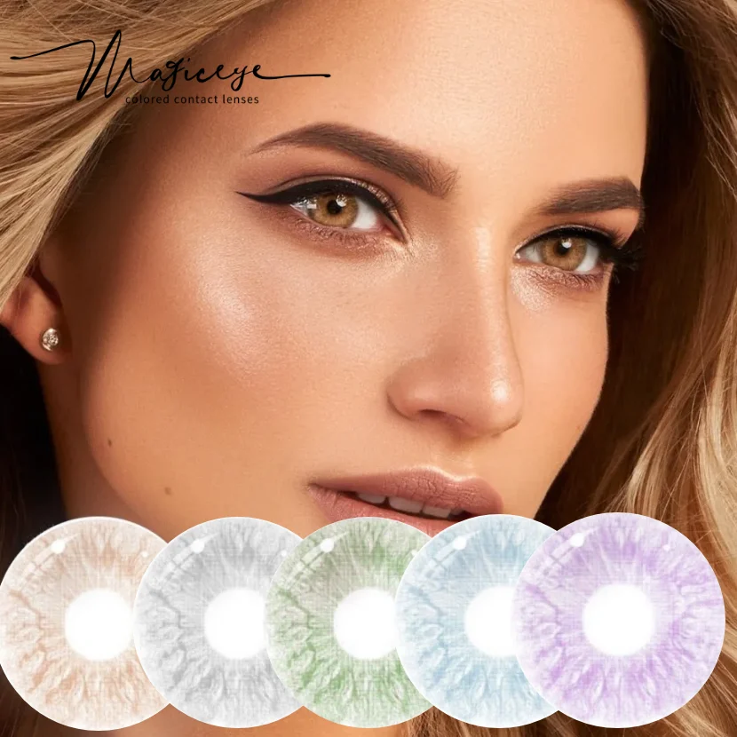 Wholesale wholesale very cheap eye contact lenses soft circle cosmetic color contact lens 1 year color lens