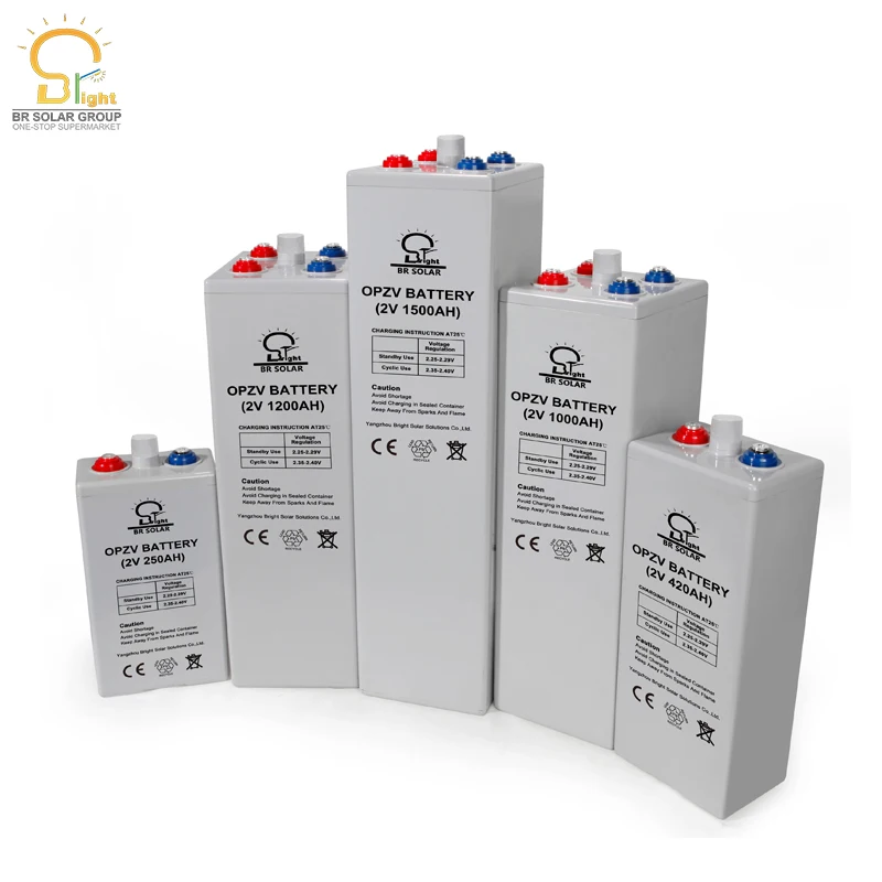BR SOLAR 2V Battery Lead Acid Tubular Plate Battery 2V OPZV OPZS Battery