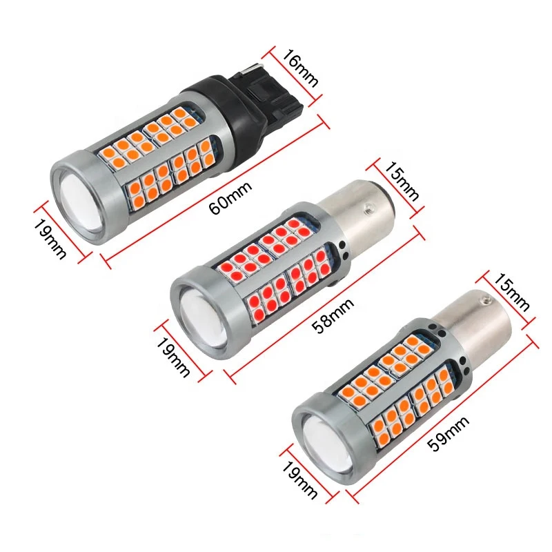 Заводская поставка 1156 1157 T20 T25 3030 75smd светодиодный поворотный сигнал BA15S 3030 75SMD led белый/желтый