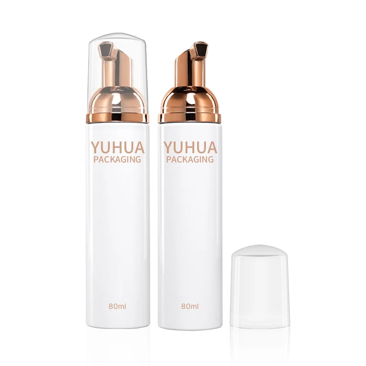Wholesale foam bottle 80ml100ml120ml PET cosmetic liquid soap dispenser with foam pump bottle