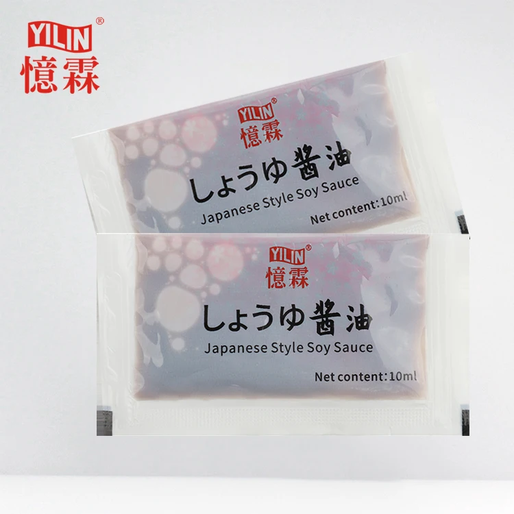 10ml disposable Japanese soy sauce sachet for restaurant take away