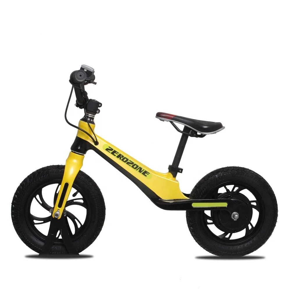 Cheap kids baby mini electric balance bikes with rear hub wheel 12 inch light children bicycle
