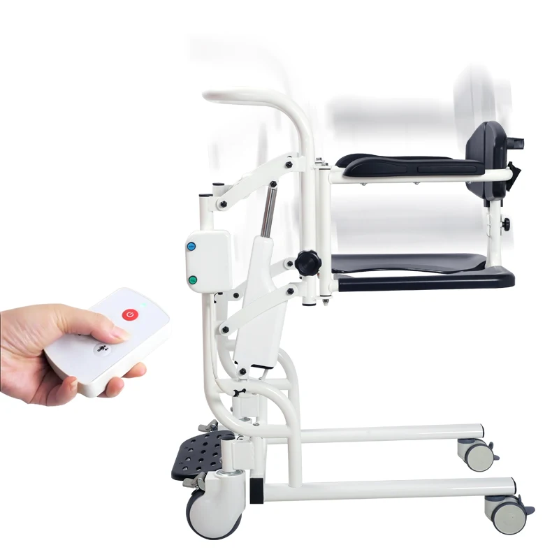 Mobile toilet chair with wheels commode chair for disabled electric lift transfer nursing chair for elderly shower