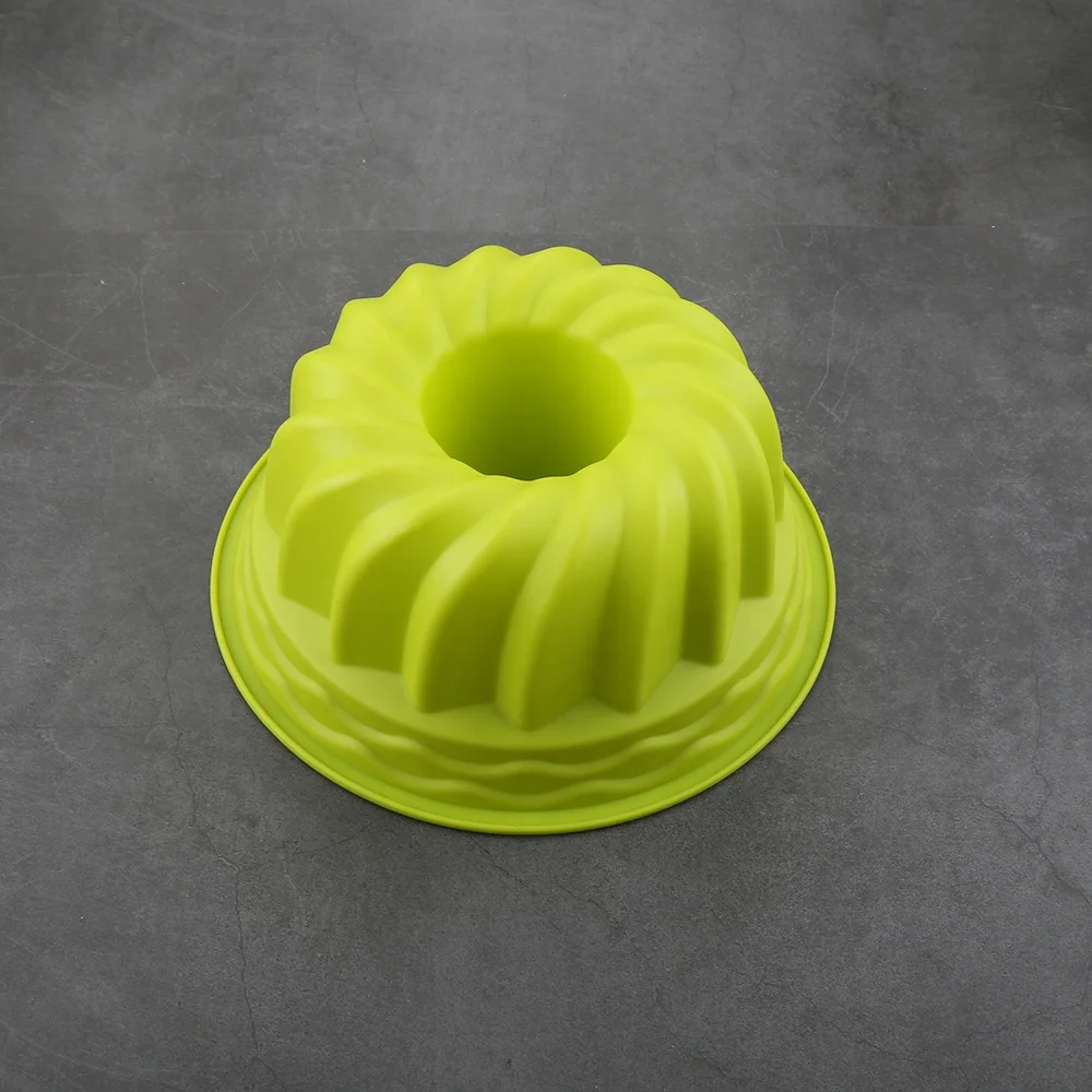 Silicone Chiffon Cake Mold Non-stick Round Savarin Mold Chiffon Cake Pans for Home Baking