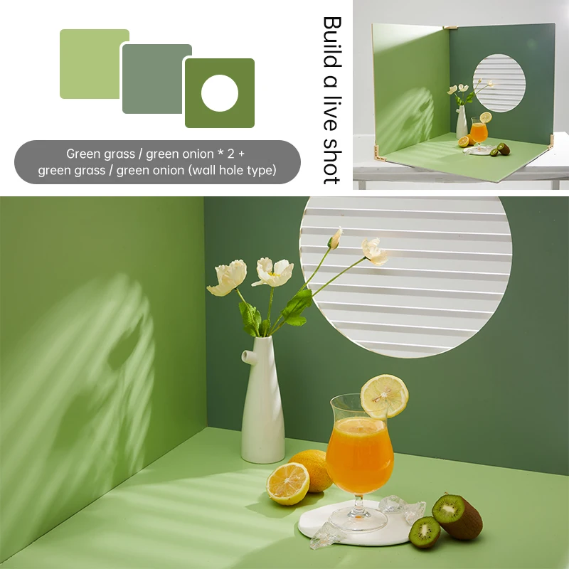 Wholesale YINGZHI  60*60cm Morandi Photography Background Studio Food Photography Solid Color Photo Background Plate