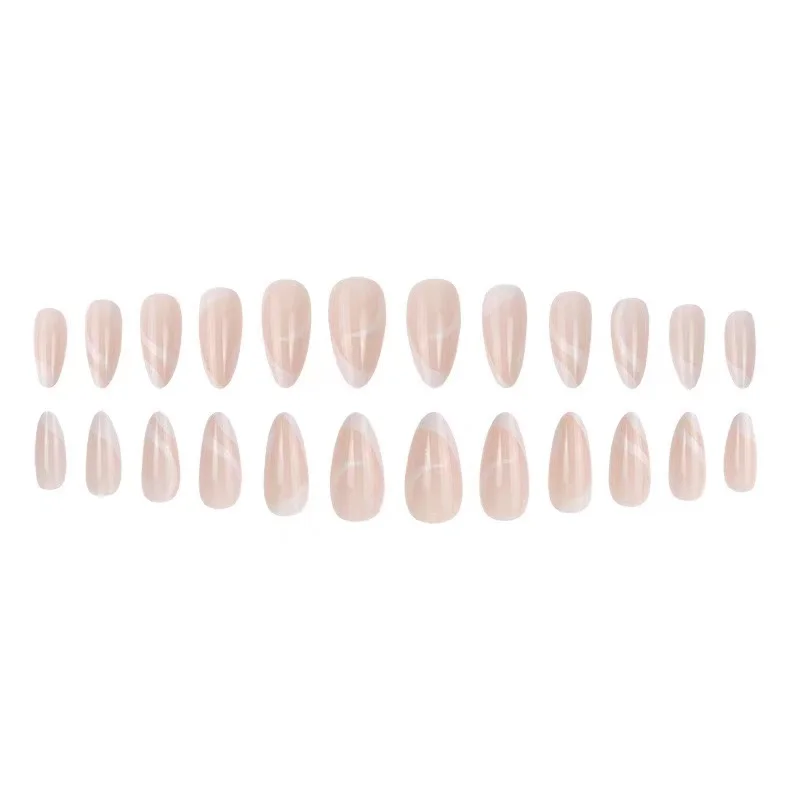 QY Press on Nail Glue Professional Nails Short Almond Press on Nails