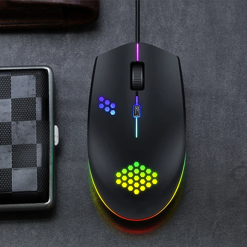 Для II M55 проводная USB светящаяся игровая мышь деловой Универсальный RGB отверстие аксессуар для