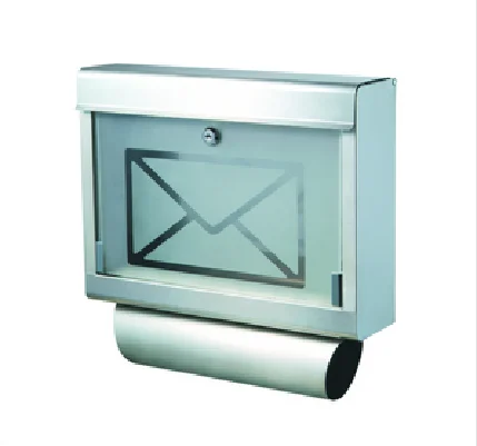 China Manufacturer Wholesale Stainless Steel Mailbox Silver Letterbox Mailbox