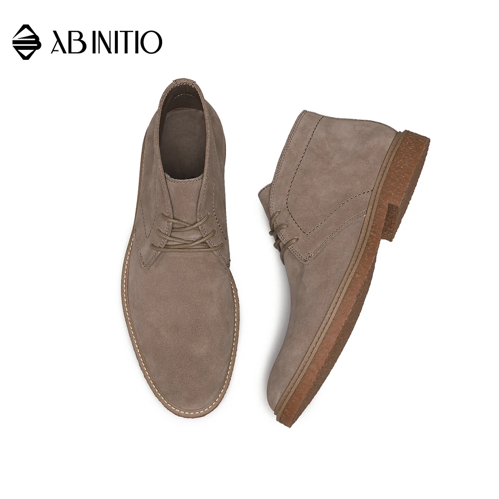 New style lace genuine suede leather mens formal dress boot shoes