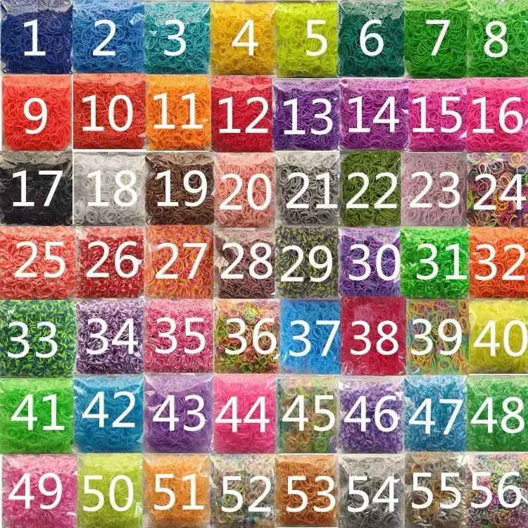 Цветной ткацкий станок Резиновая лента ручной работы Развивающие детские игрушки набор для самостоятельного изготовления ткацких лент браслета 24