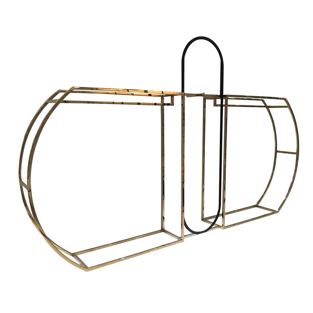 Стеллаж для одежды подставка Золотой магазин светильник дизайнерская стена магазина