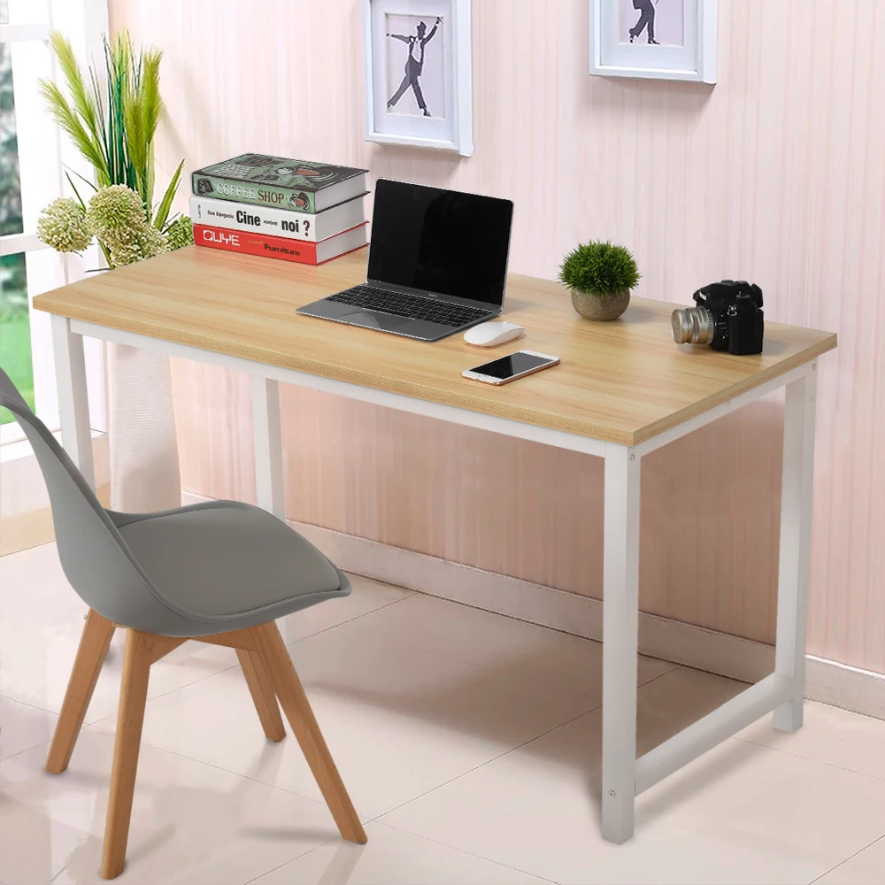 School Library Furniture Durable Simple Design Steel Wooden Reading Table