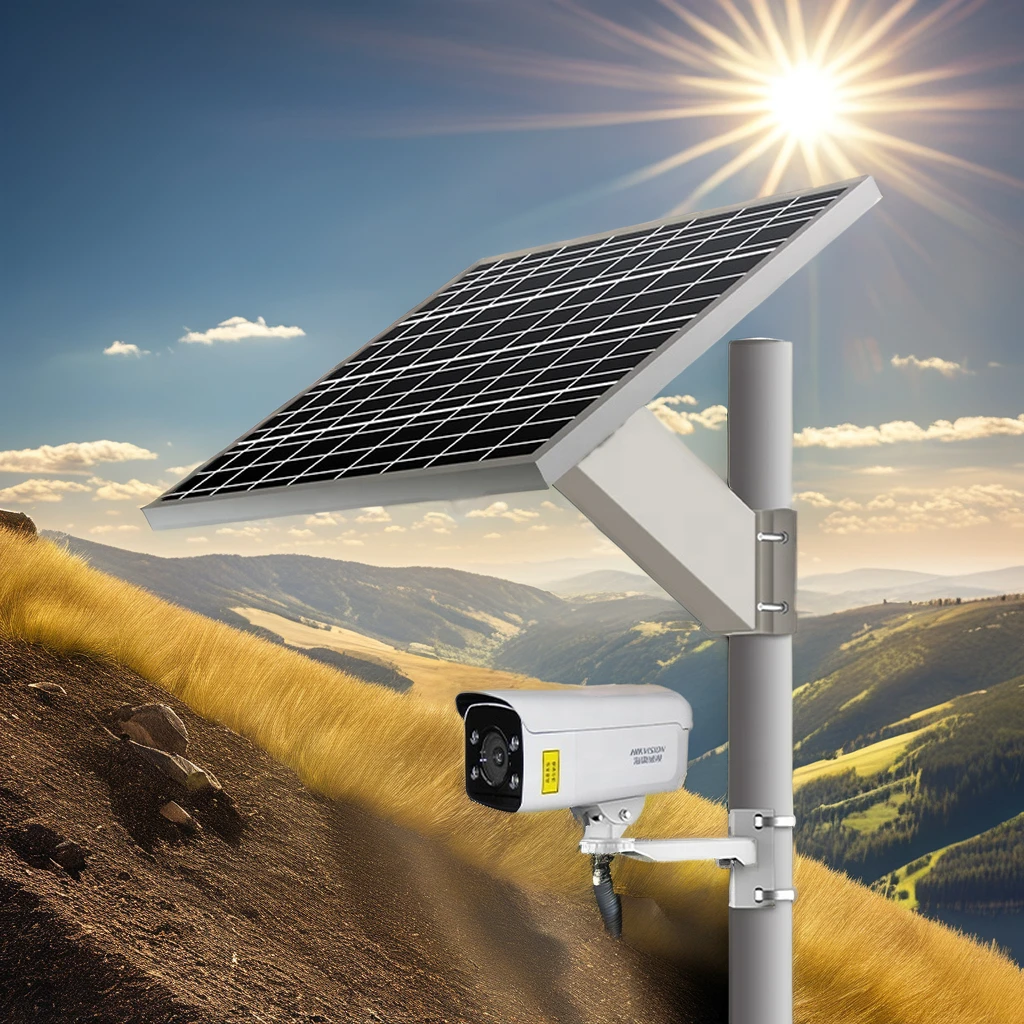 Camera System solar Pole Mounting System solar panels for security camera 100w60ah solar kit for cctv