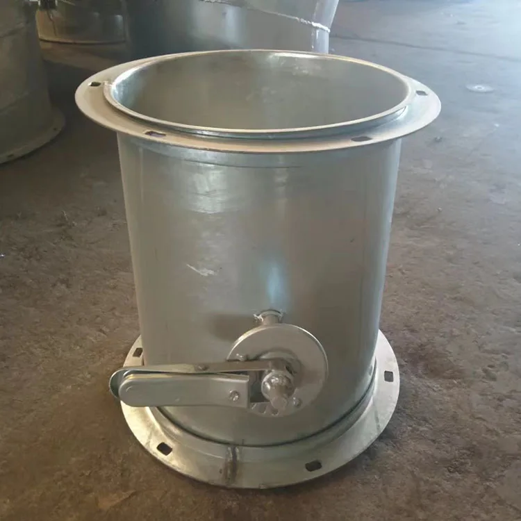 Manufacturer Wholesale Manual Control Ventilation Duct Galvanized Butterfly Valve