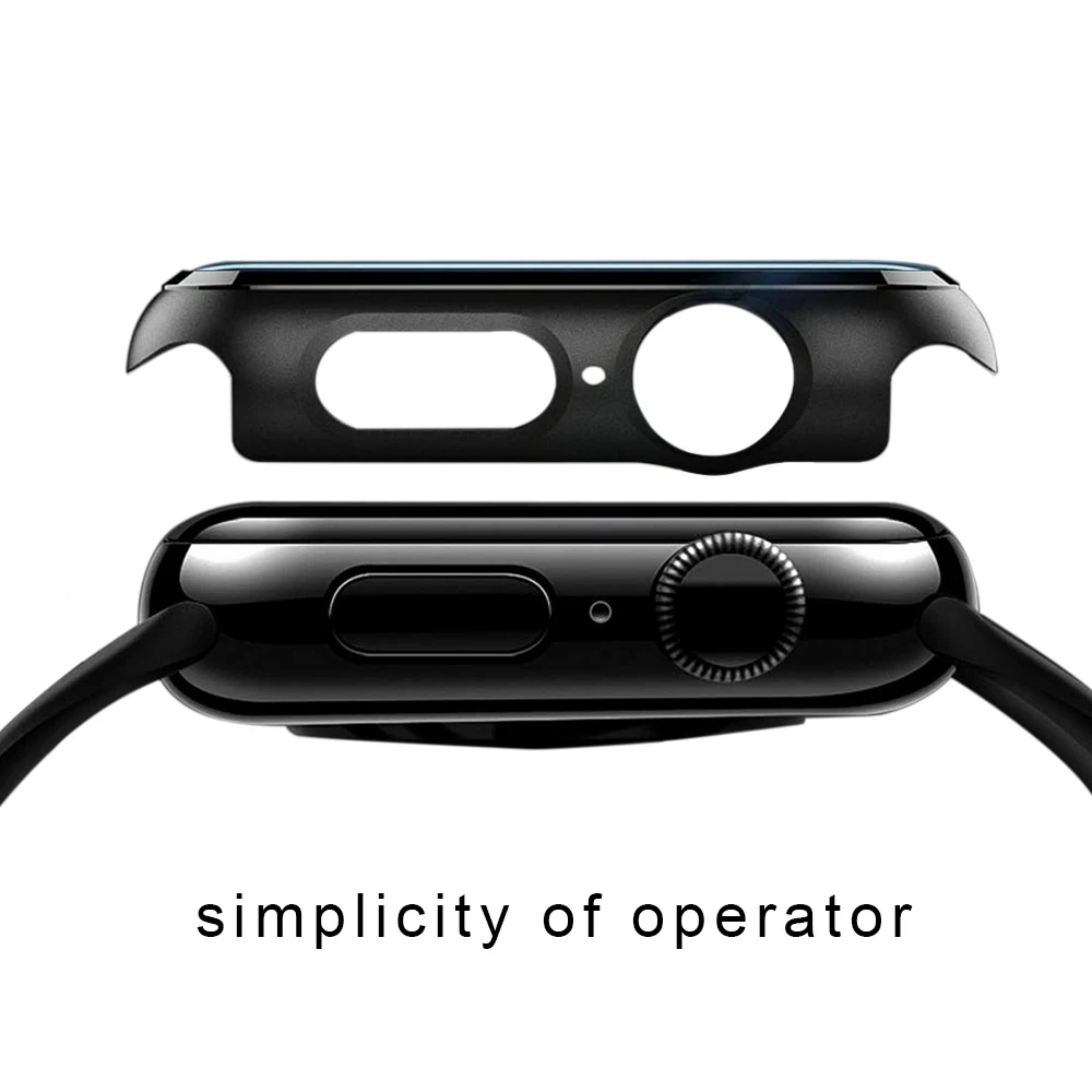  18 видов цветов PC + защитный чехол из закаленного стекла и для экрана Apple watch серии