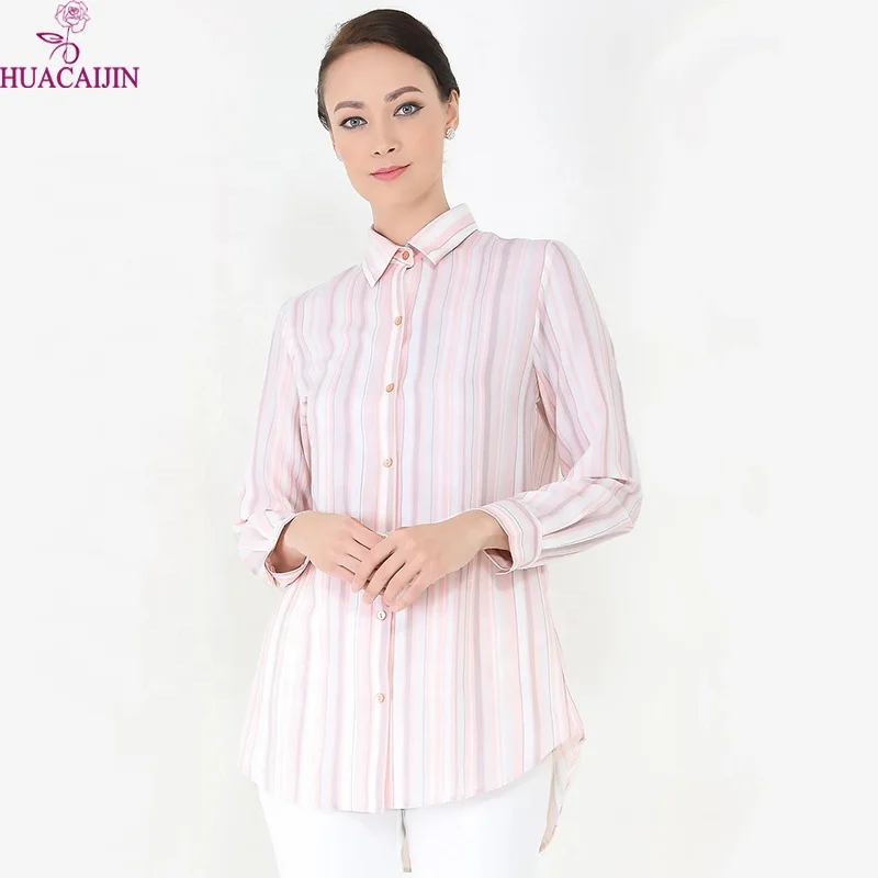 Modest Fashion Long Sleeve Shirt Style Tunic Blouse Muslim Women Long Tops Lady Islamic Clothing