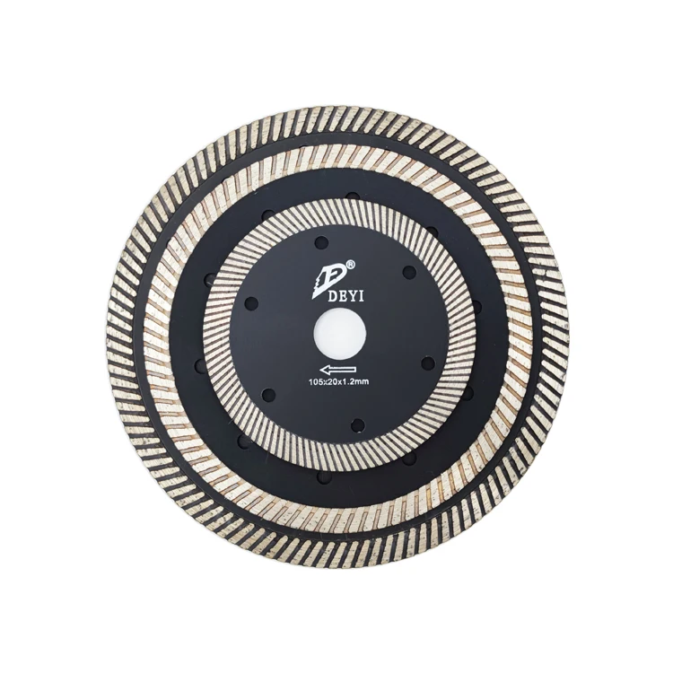 DEYI Hot Sale 7inch 180mm rainbow Granite Cutting Diamond Saw Blade for Cutting Granite Concrete Sandstone