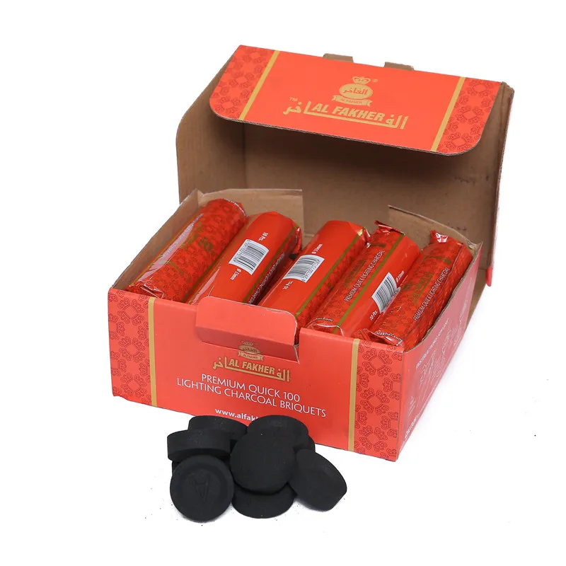 Factory Wholesale 40mm Hookah Charcoal Alphahe Coconut Shell Smokeless Carbon