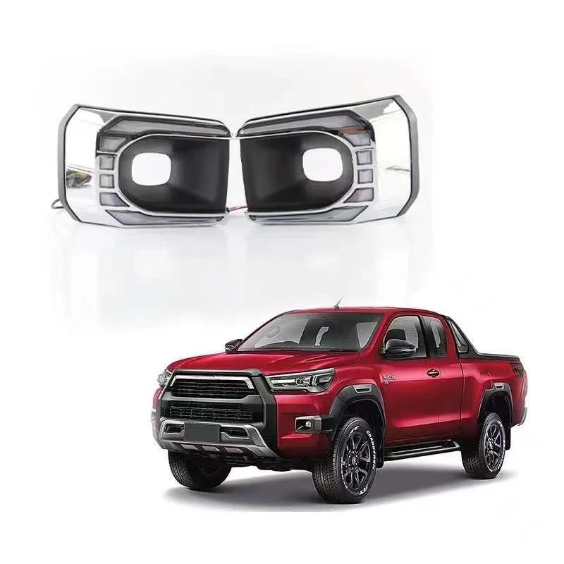 cheap price Led Daytime Running light drl for Hilux Revo Rocco 2021 Hot Selling led DRL ROCCO