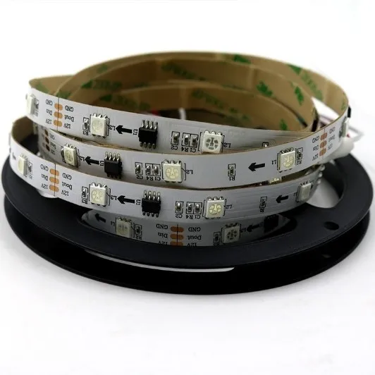 
High quality DC12V IP65 flexible addressable rgb ws2811 led digital strip 5M 