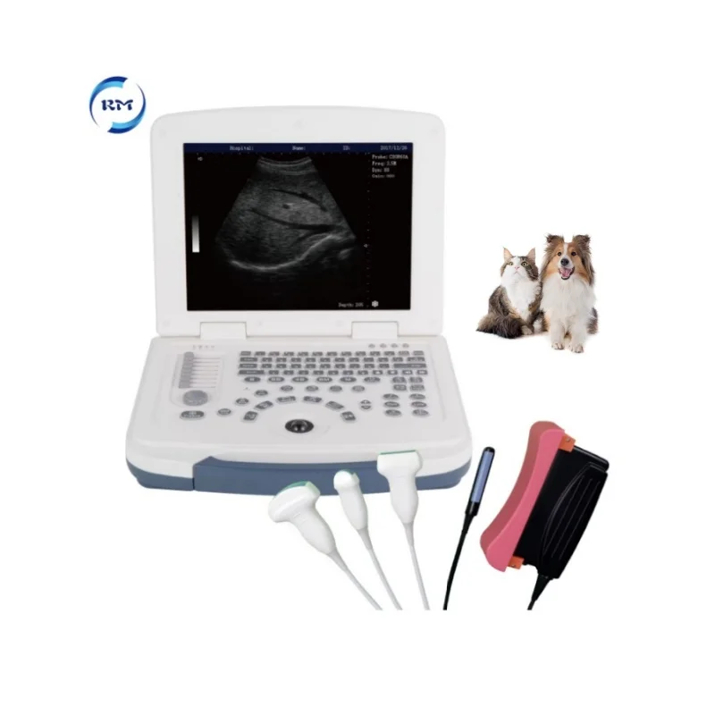 Veterinary Animal Pregnancy Portable Diagnostic Ultrasound Scanner Ultrasound Machine With Probes For Clinic